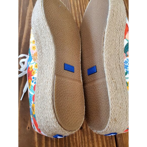 Keds Rifle Co Womens Floral Beachy Print Platform Espadrille Sneakers 8.5 - Picture 6 of 11